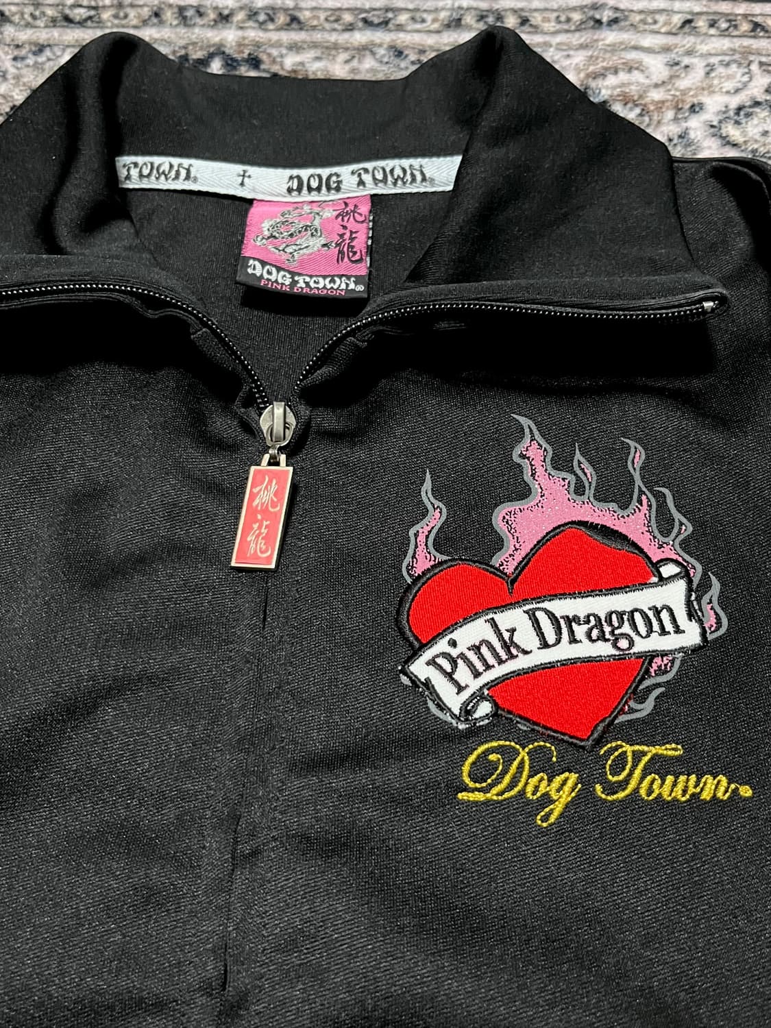 Dogtown 독타운 핑크 드래곤 y2k 자수 져지 상품이미지3
