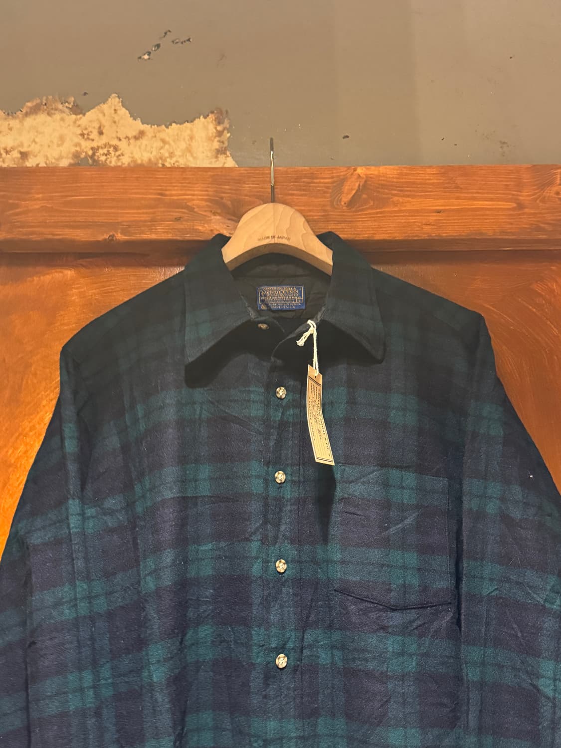 70s 펜들턴 울플란넬 체크셔츠 (L) 상품이미지3