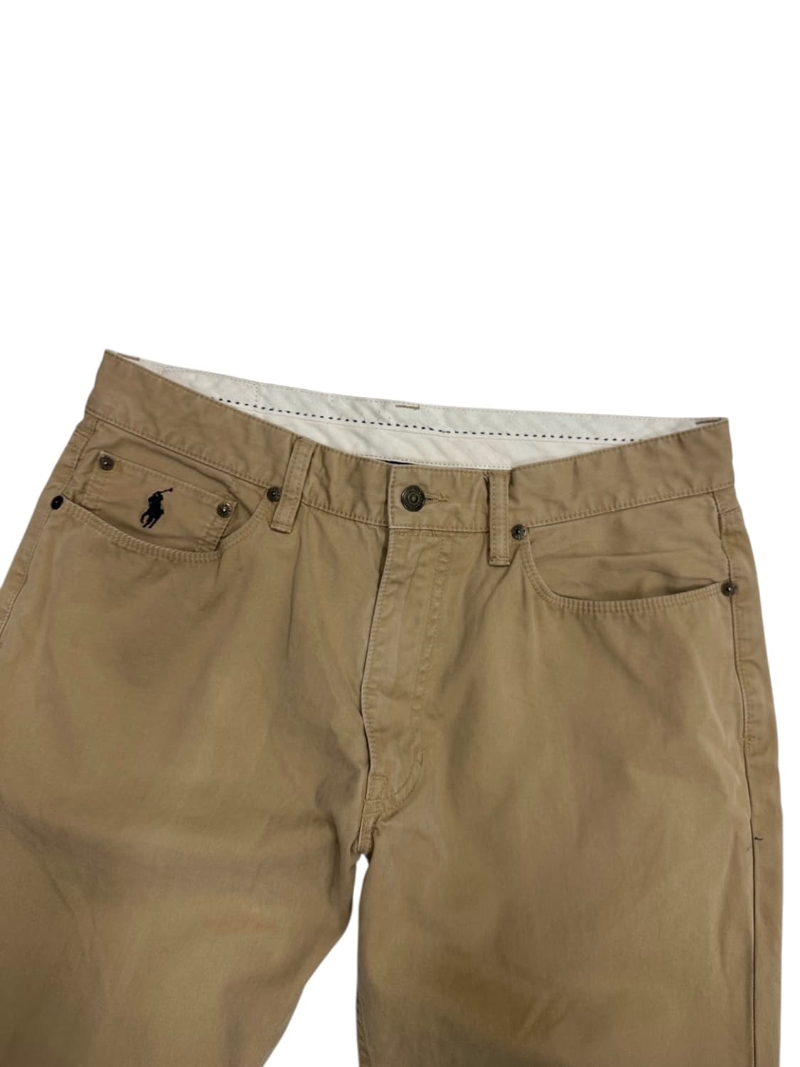 00s 폴로 코튼팬츠 면바지 베이지 (34, 가죽패치) 상품이미지2