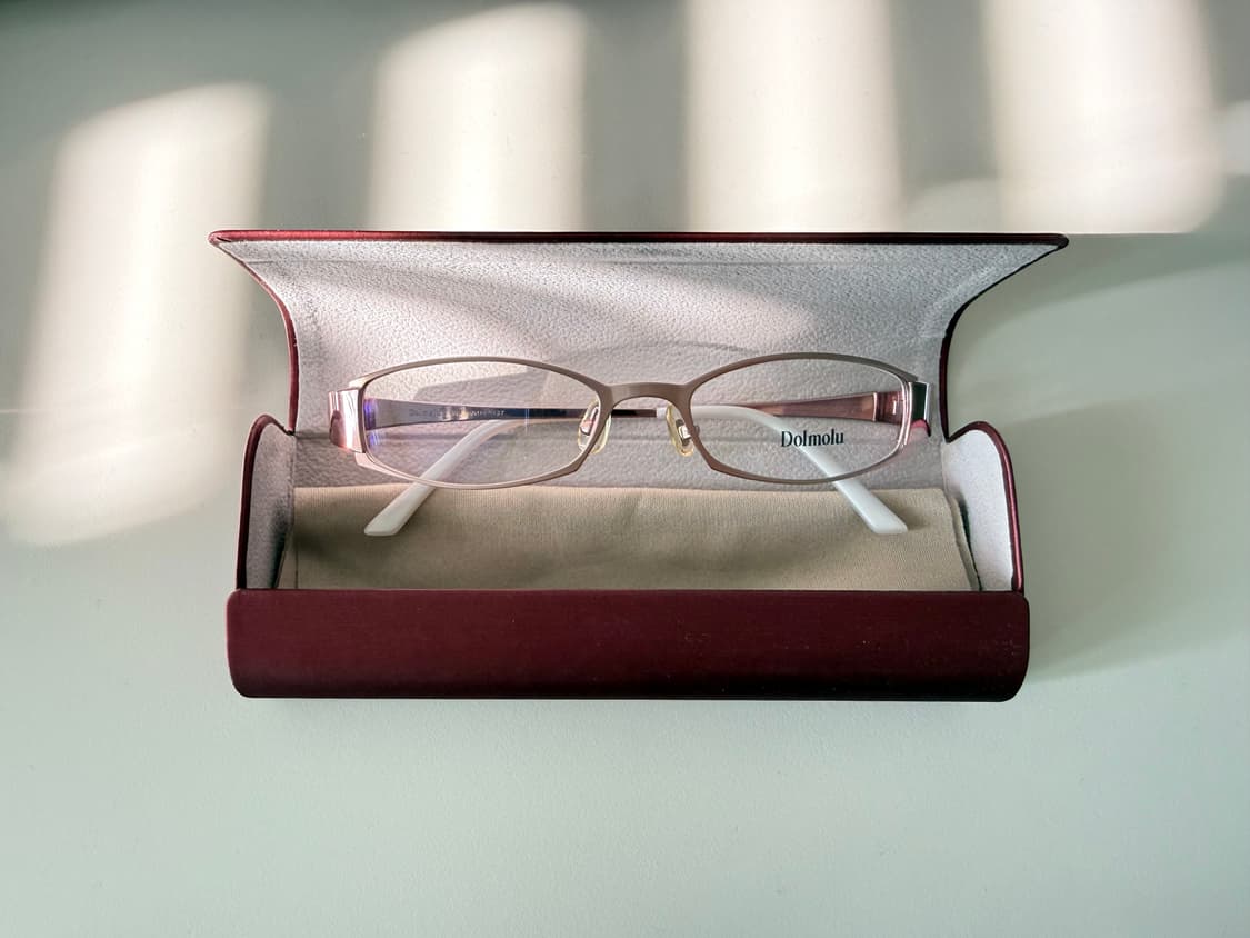 돌모루 빈티지 안경 핑크 메탈테 상품이미지5