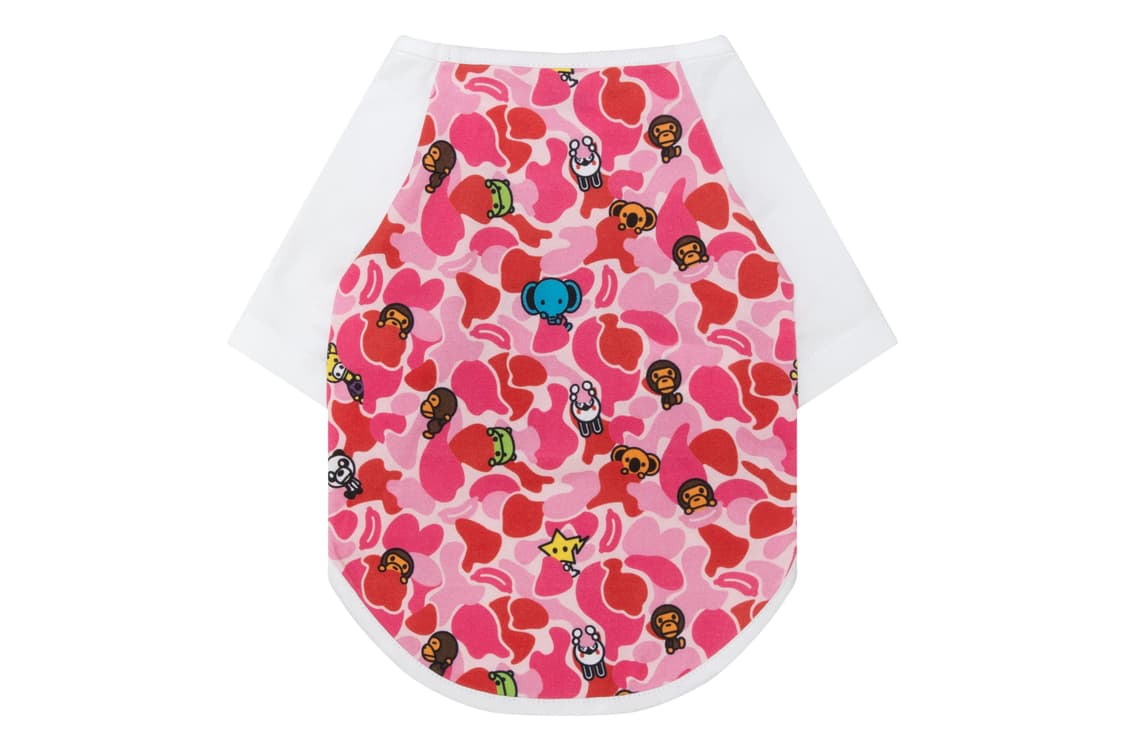 Bape 베이프 베이비마일로 강아지 옷 핑크 카모 상품이미지1