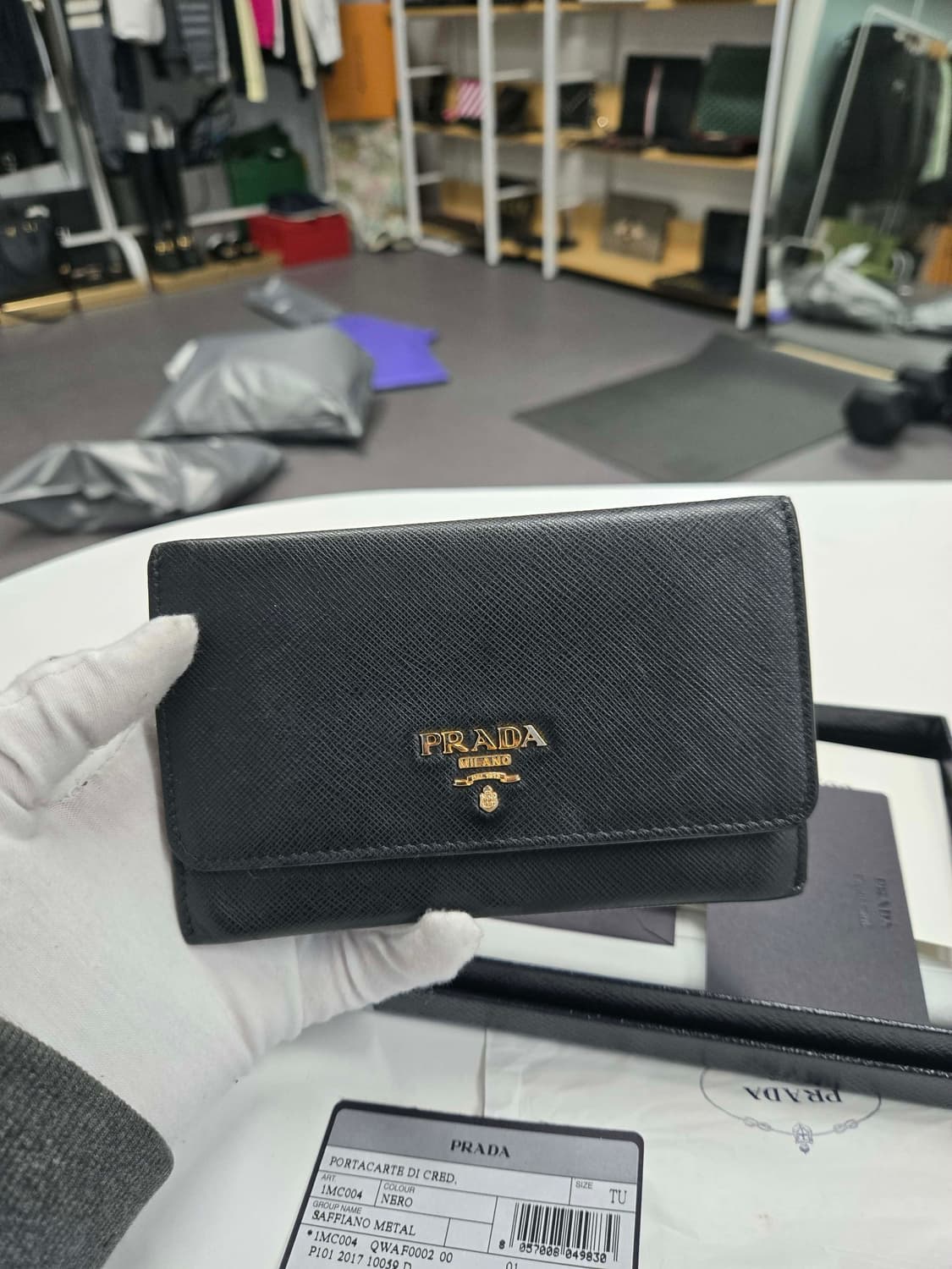 [A급컨디션]프라다 사피아노 카드지갑 상품이미지1