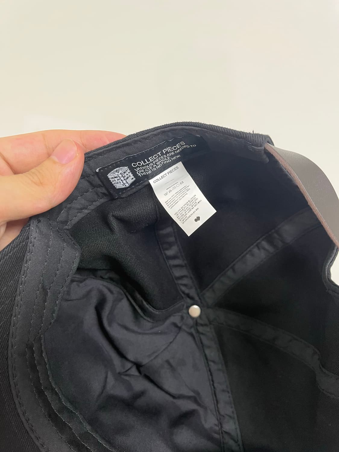 컬렉트피시스 CP 5 PANEL CAP 블랙 상품이미지2