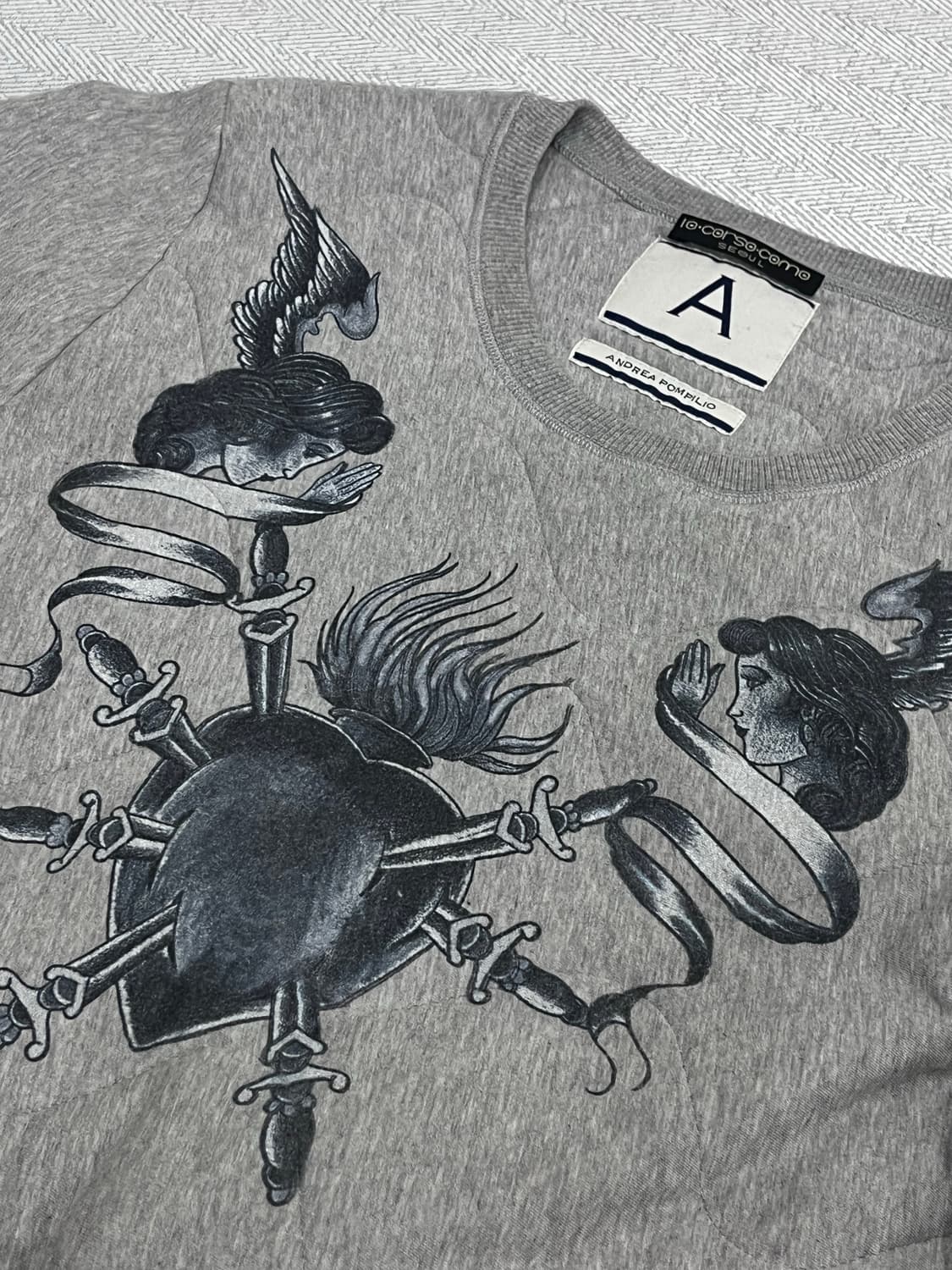 텐꼬르소꼬모 천사 퀼팅 맨투맨 남성 L 상품이미지5