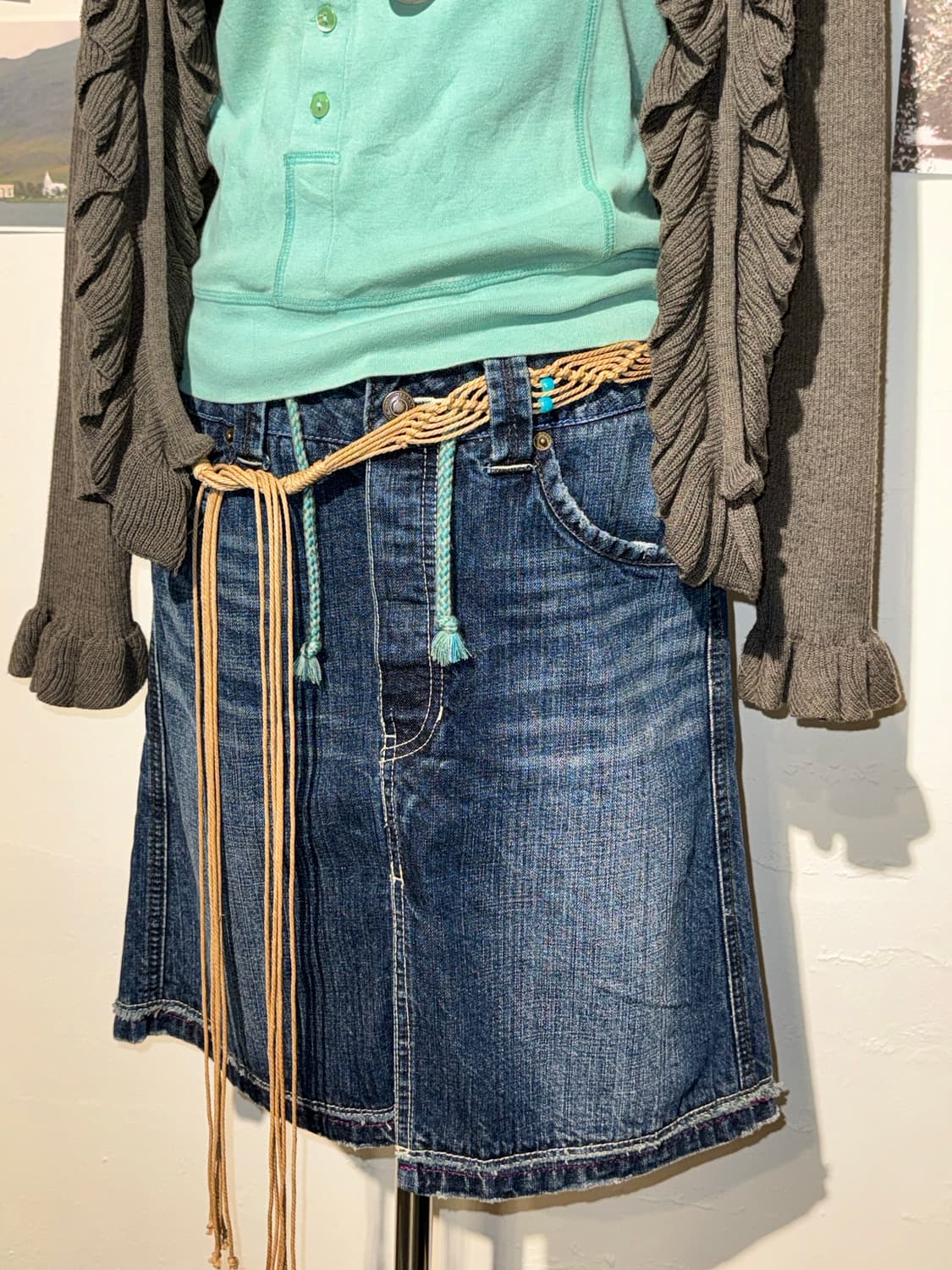 olive des olive 데님 스커트 상품이미지2