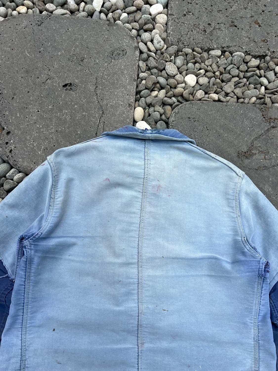 1950s HARD FADED WASHING 몰스킨 프렌치워크자켓 상품이미지10