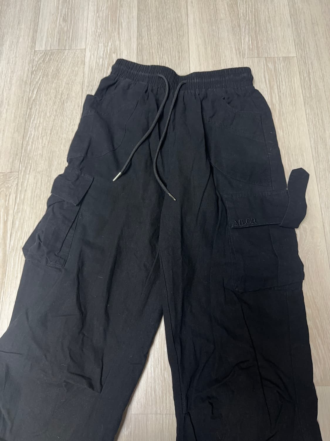 밀리언코르 블랙 카고 와이드 팬츠M 상품이미지5