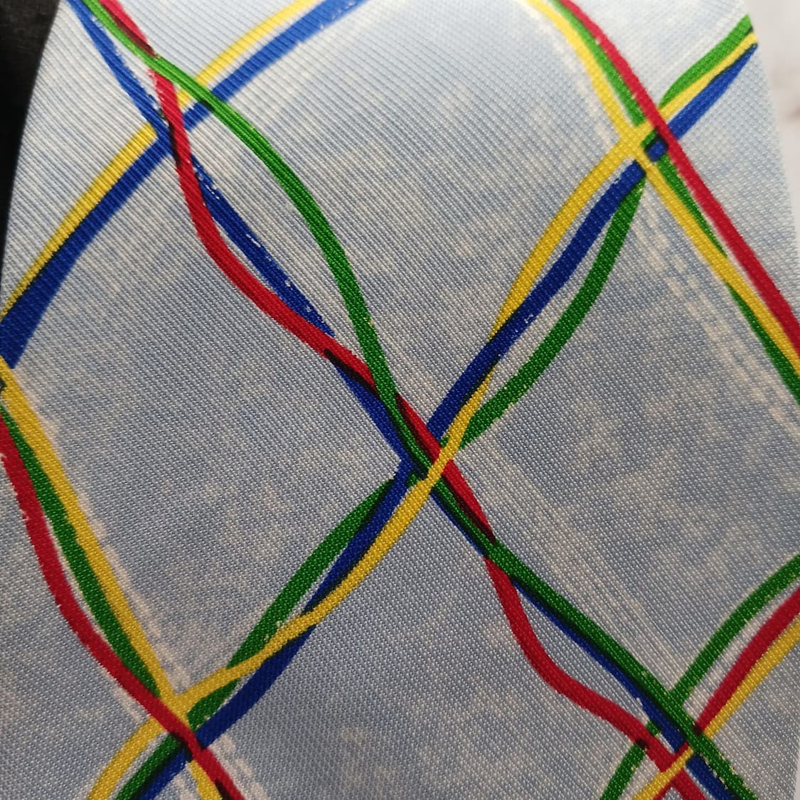 소니아리키엘 실크 멀티 스트라이프 넥타이 9.5cm A+등급 A18745 상품이미지6