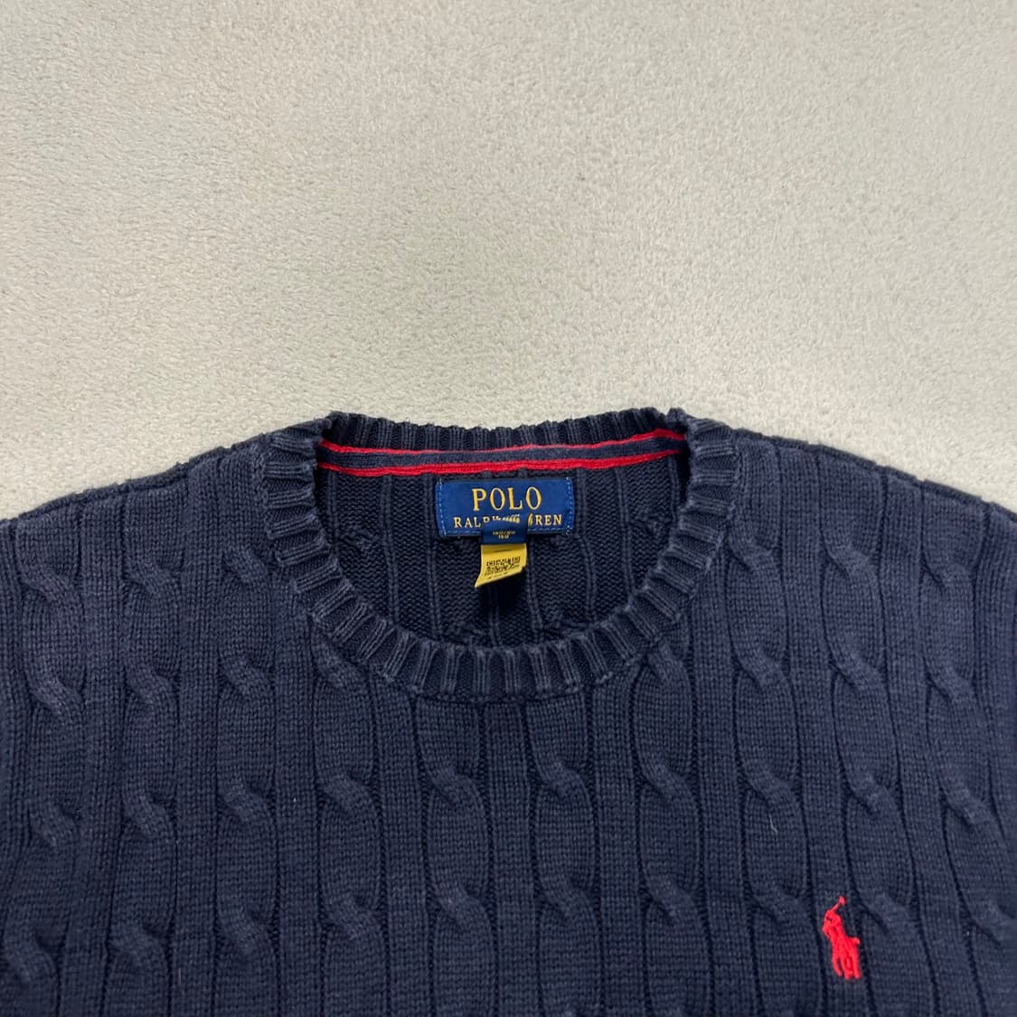 Polo Navy Cable Knit 상품이미지6