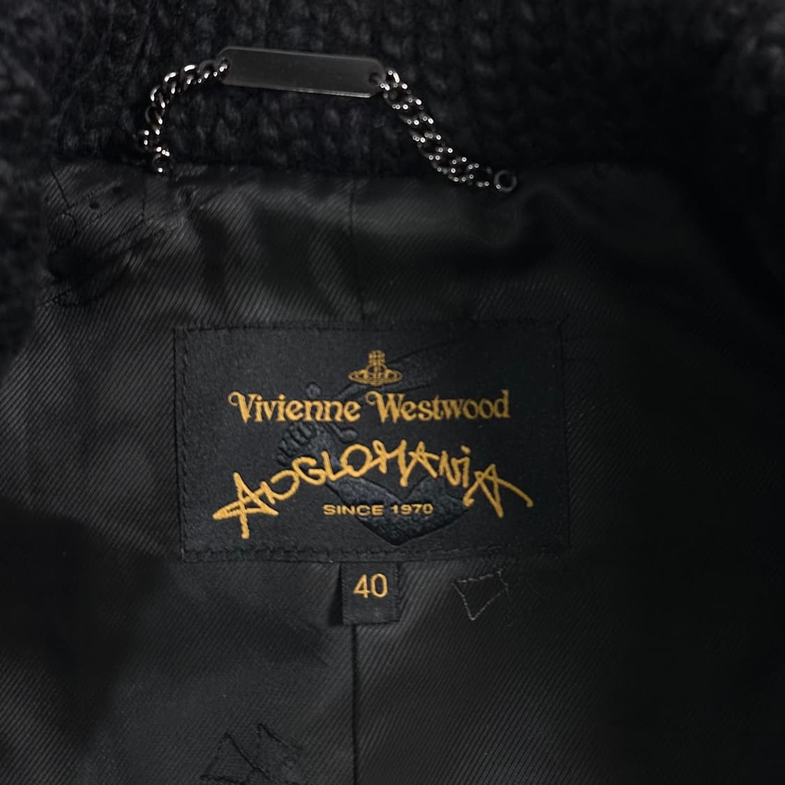 비비안웨스트우드 다크네이비 금장 하프코트 상품이미지10