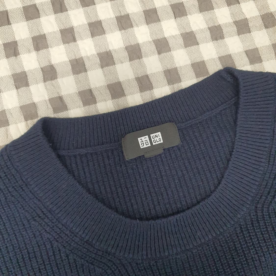 유니클로 긴소매 면니트 남자95 (2벌같이) 상품이미지2