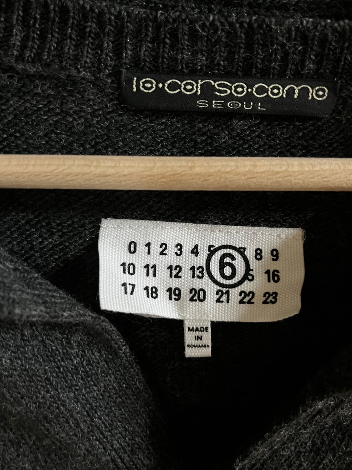 MM6 메종 마르지엘라 차콜 가디건 상품이미지4