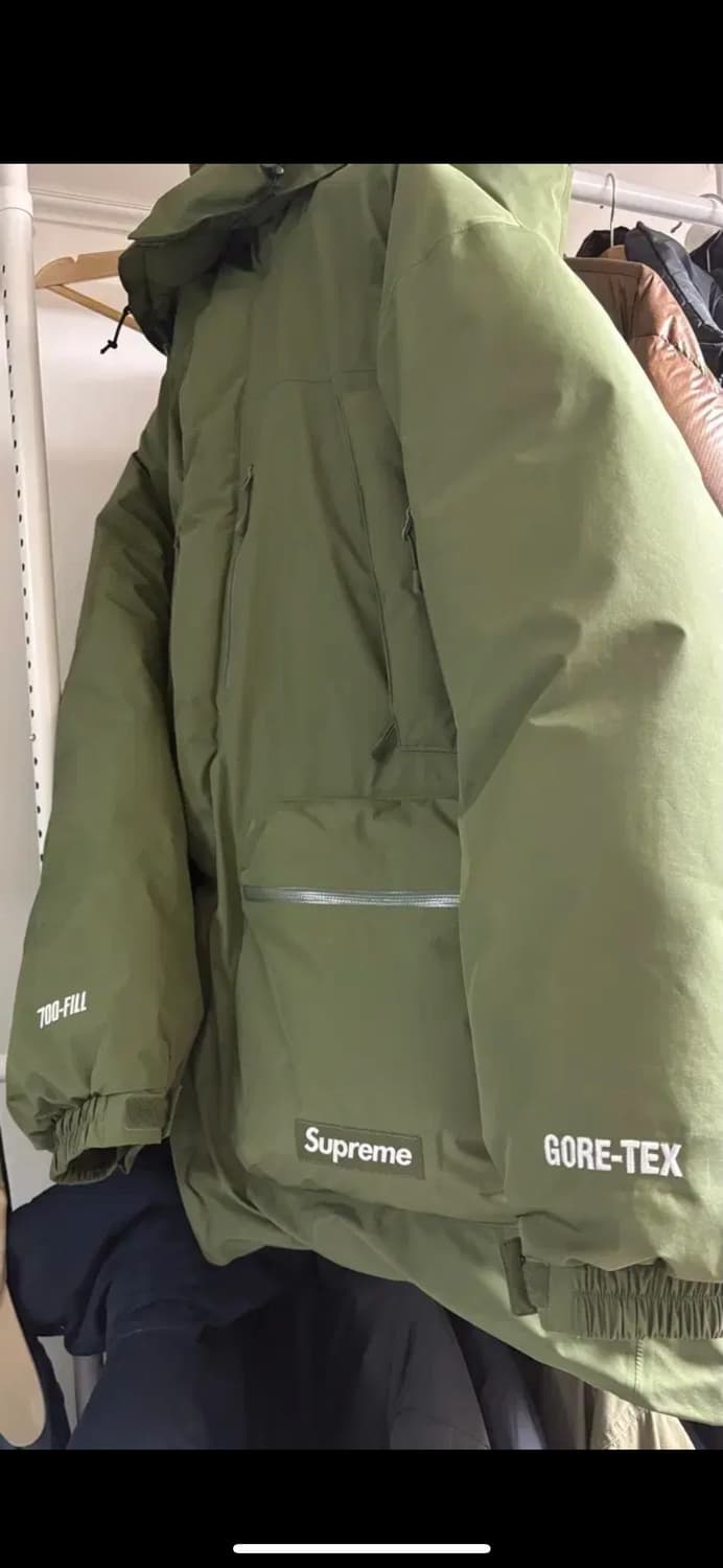 슈프림  패딩 고어텍스 필다운700 올리브 L사이즈 상품이미지3