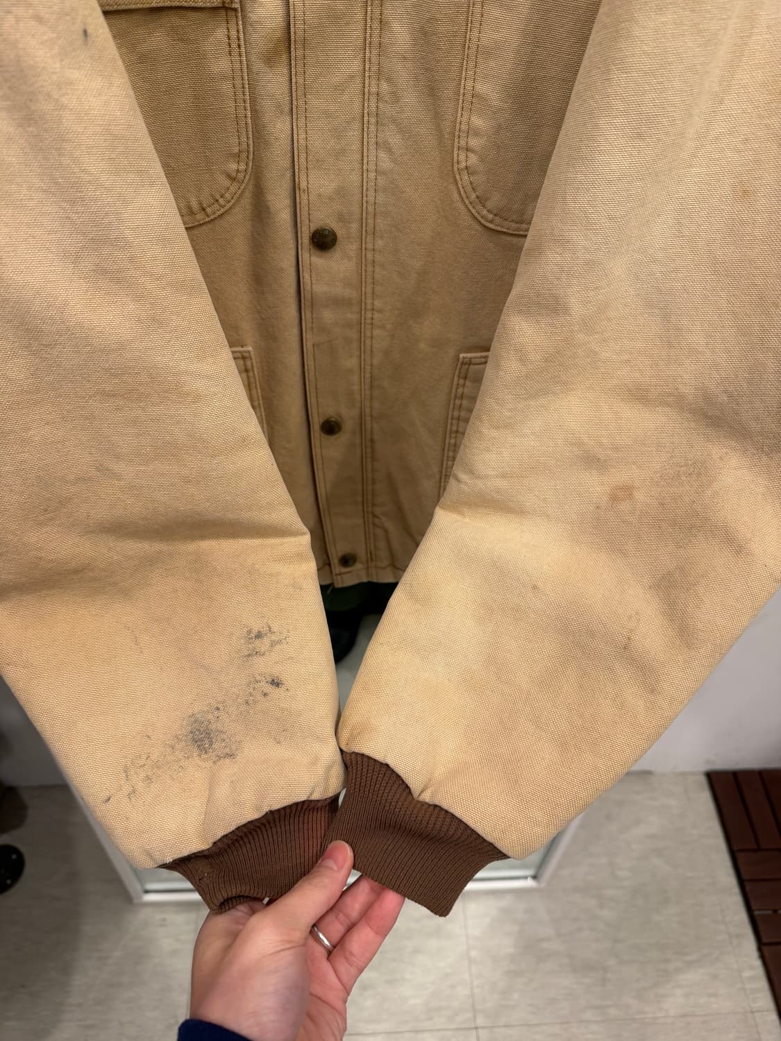 90s Bercowear 빈티지 덕 캔버스 헌팅 초어 자켓 (USA) 상품이미지3