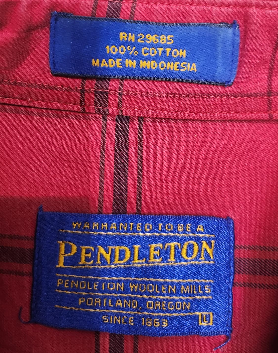 PENDLETON 펜들턴  체크 셔츠 L (크게나옴) 상품이미지3