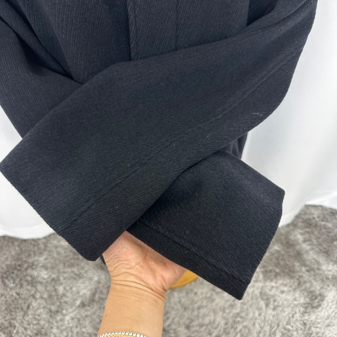  입생로랑 남자 모직코트 차콜 빅사이즈 105 상품이미지3