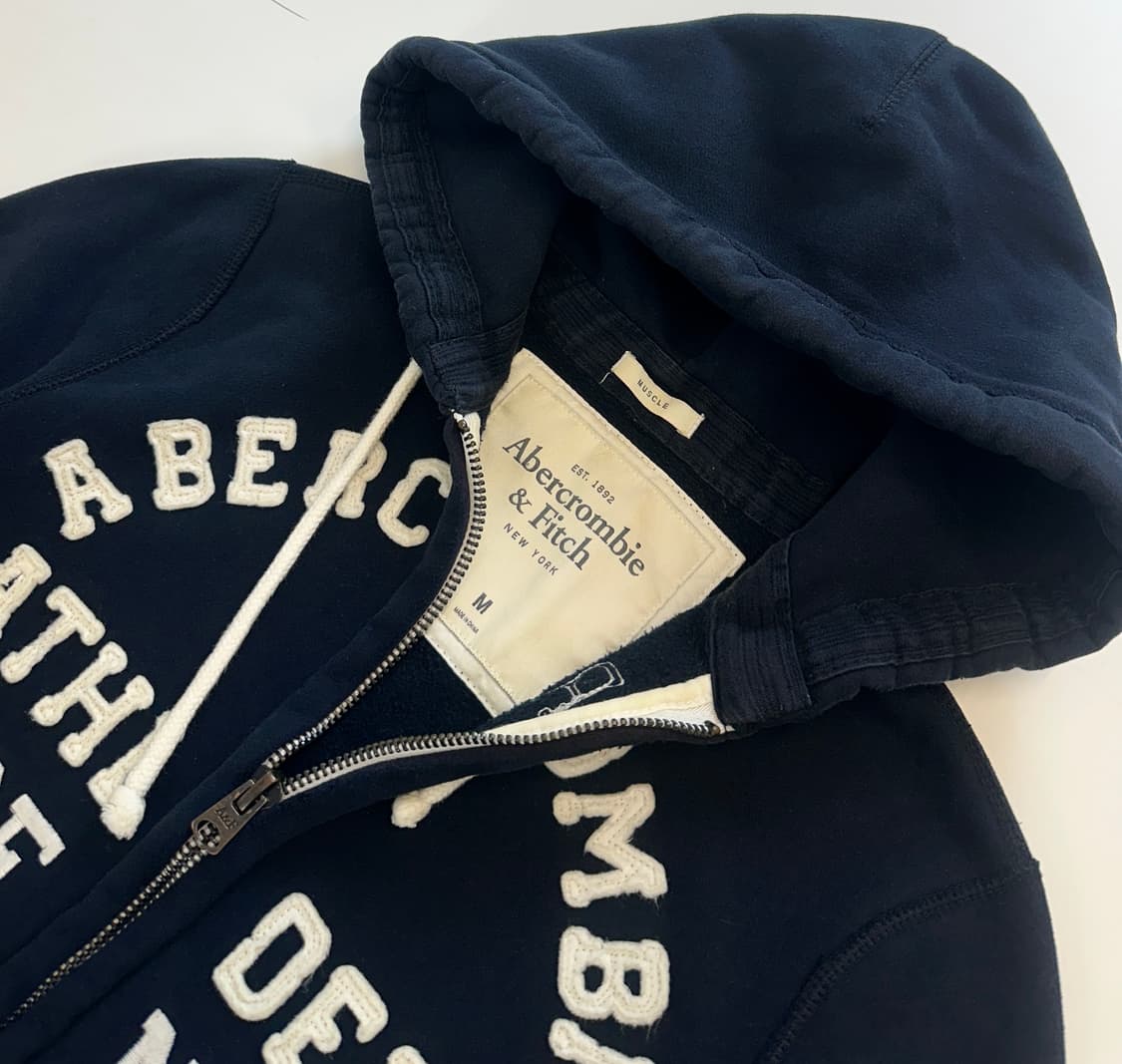 아베크롬비 스펠로고 후드집업 m 상품이미지3