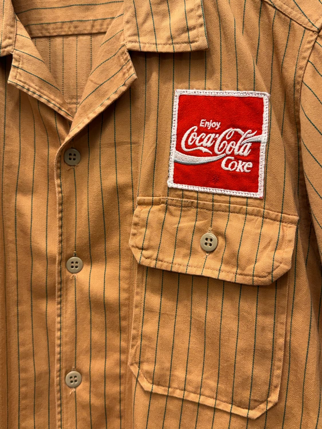 90s Coca-Cola Uniform Short Sleeve Shirt 상품이미지1