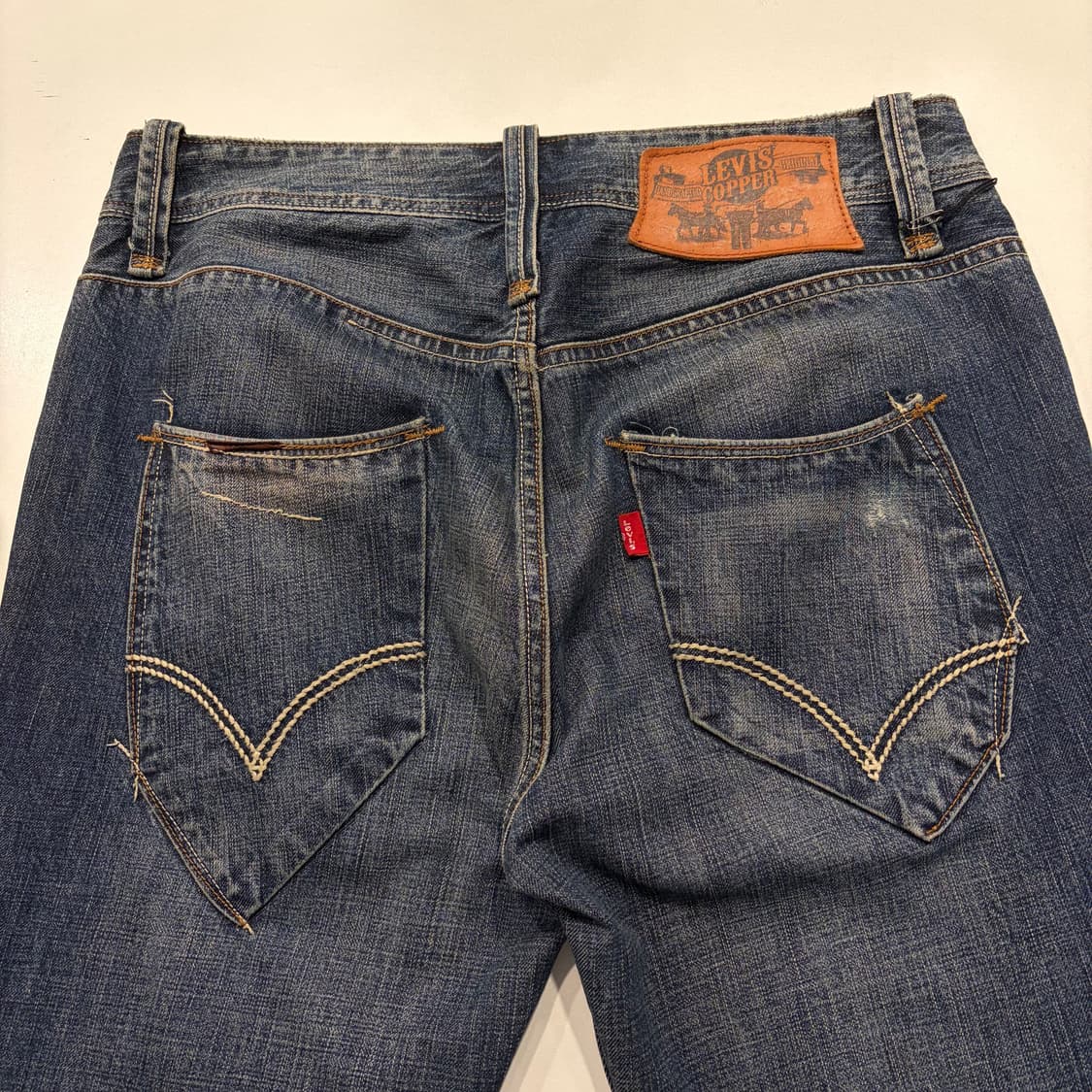 [30x32] 리바이스 쵸퍼 데님 워싱 청바지 패치 데님 C683 상품이미지3