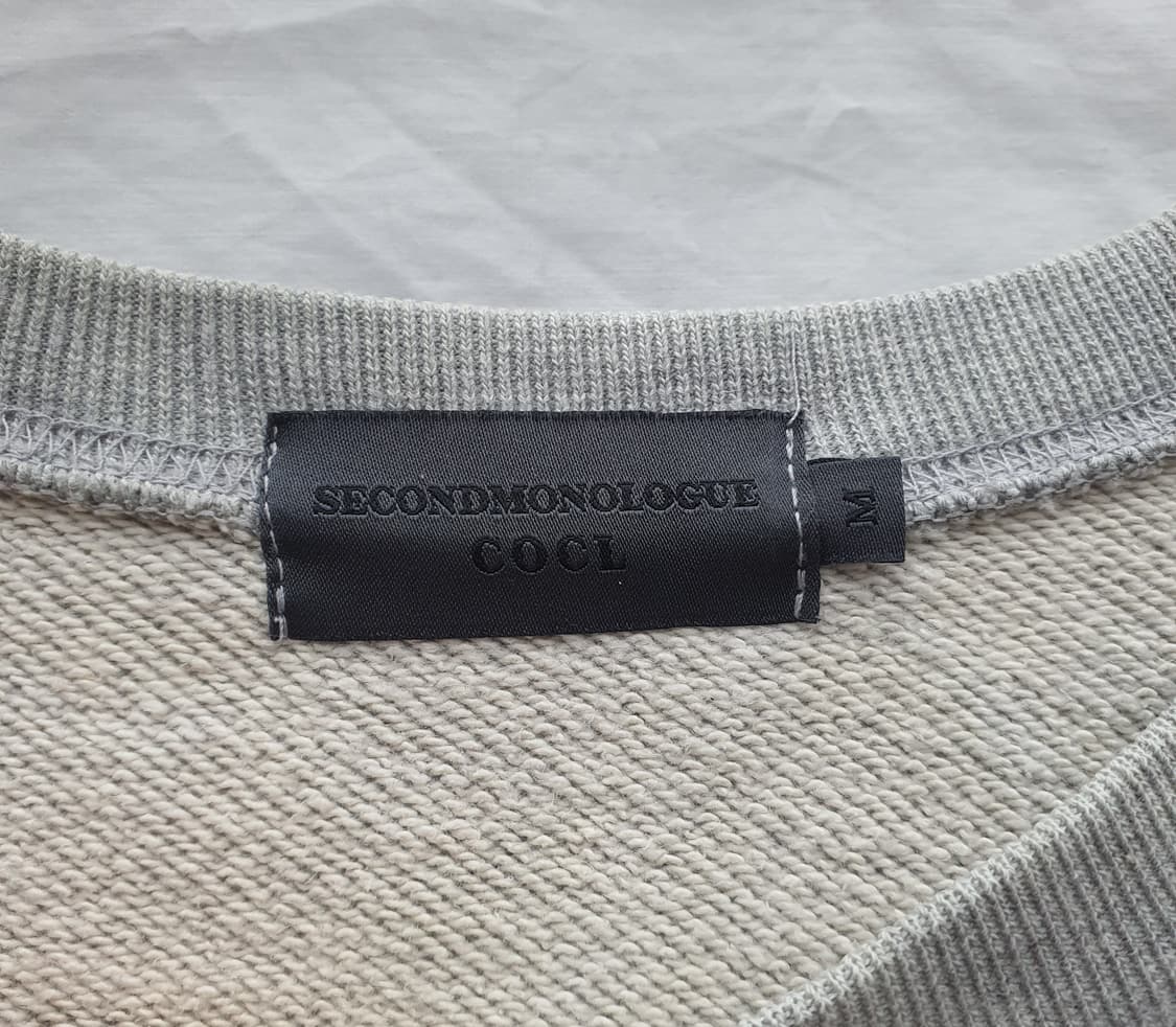 Second Monologue 회색 오버핏 맨투맨 M (105) 상품이미지2