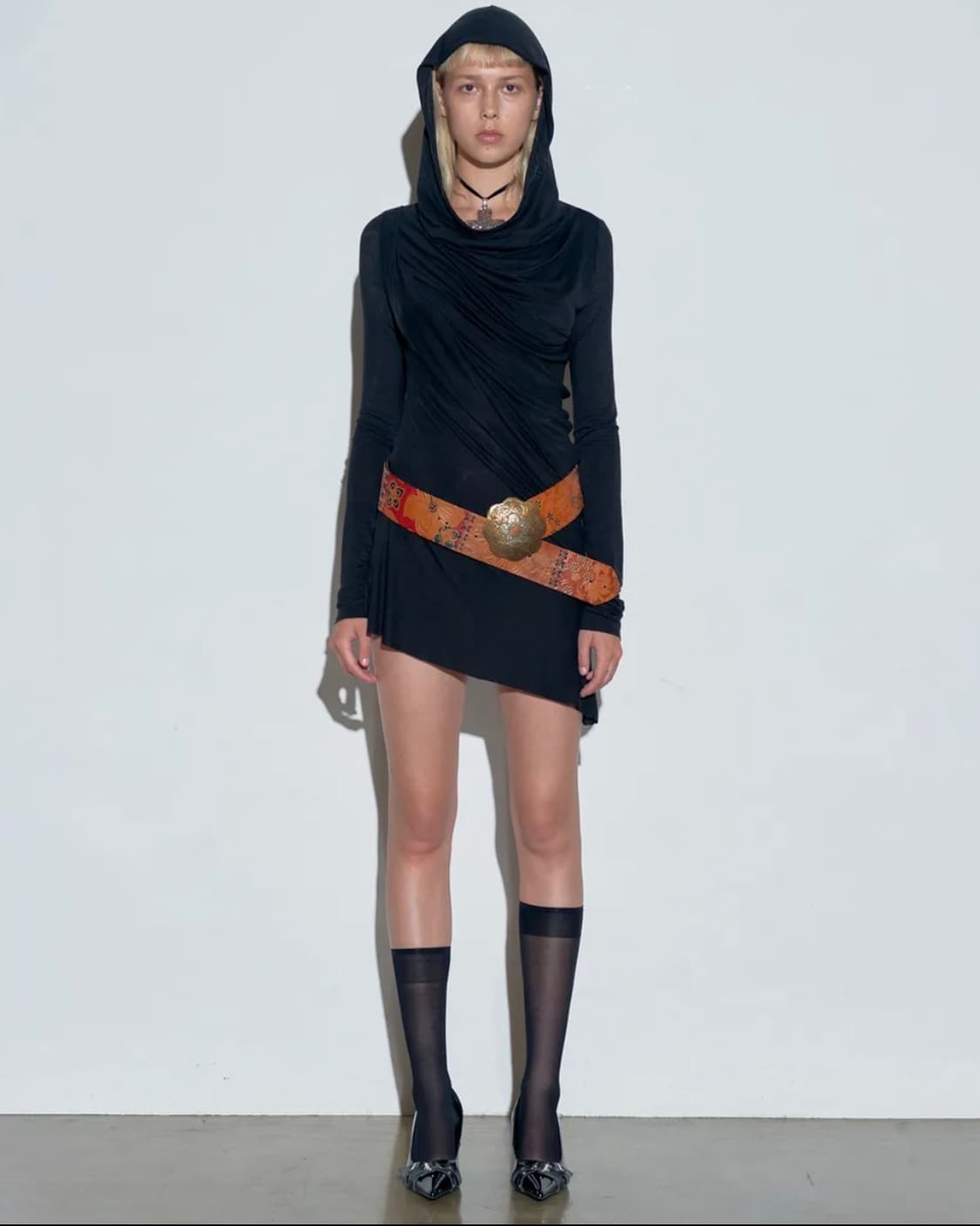 스컬프터 Two Way Draped Hoodie 상품이미지1