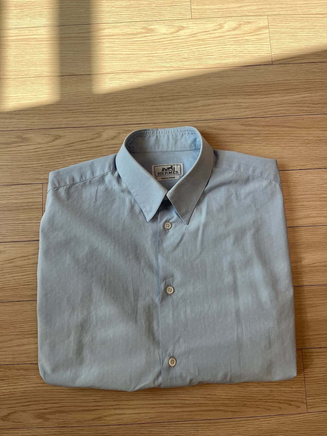 에르메스 남성 셔츠 하늘색 40(100 ~ 105 사이) 정품 상품이미지10