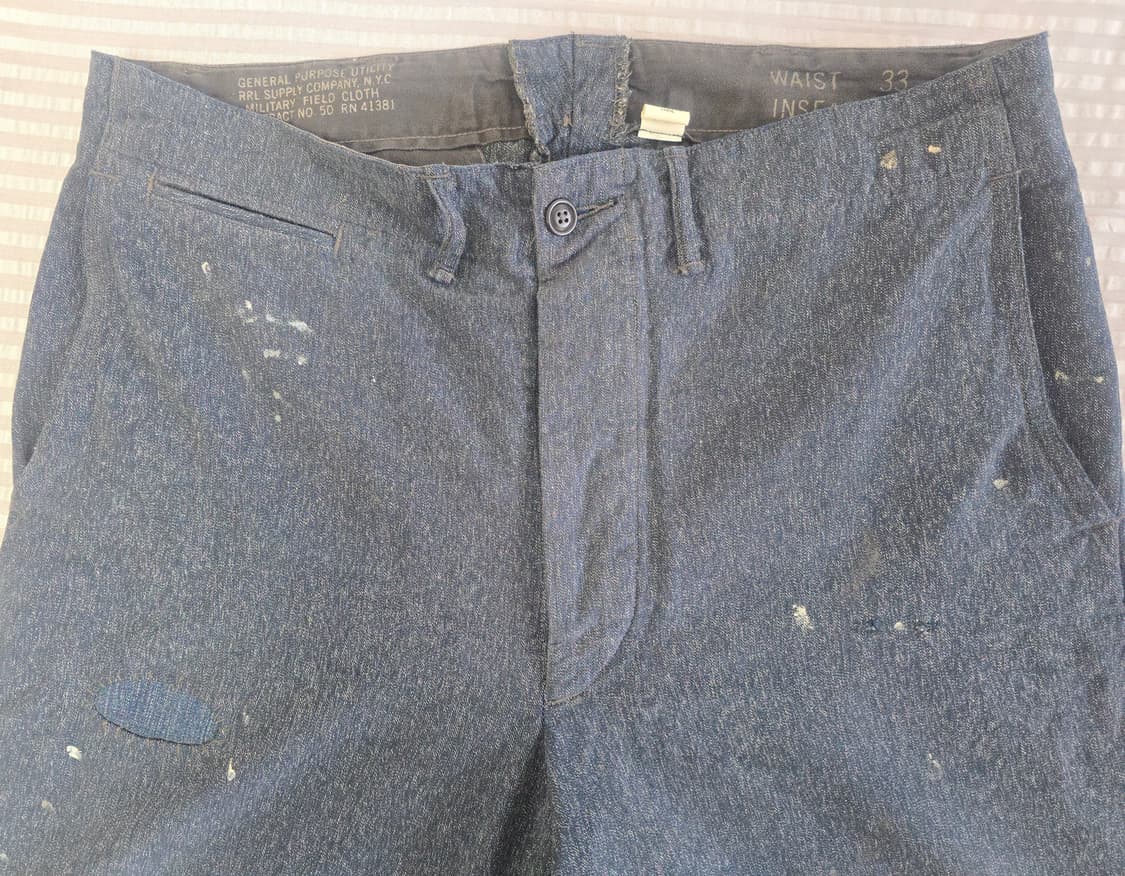 ​[RRL] 더블알엘 신치백 빈티지 더티 워싱 데님 (34x32) 상품이미지4