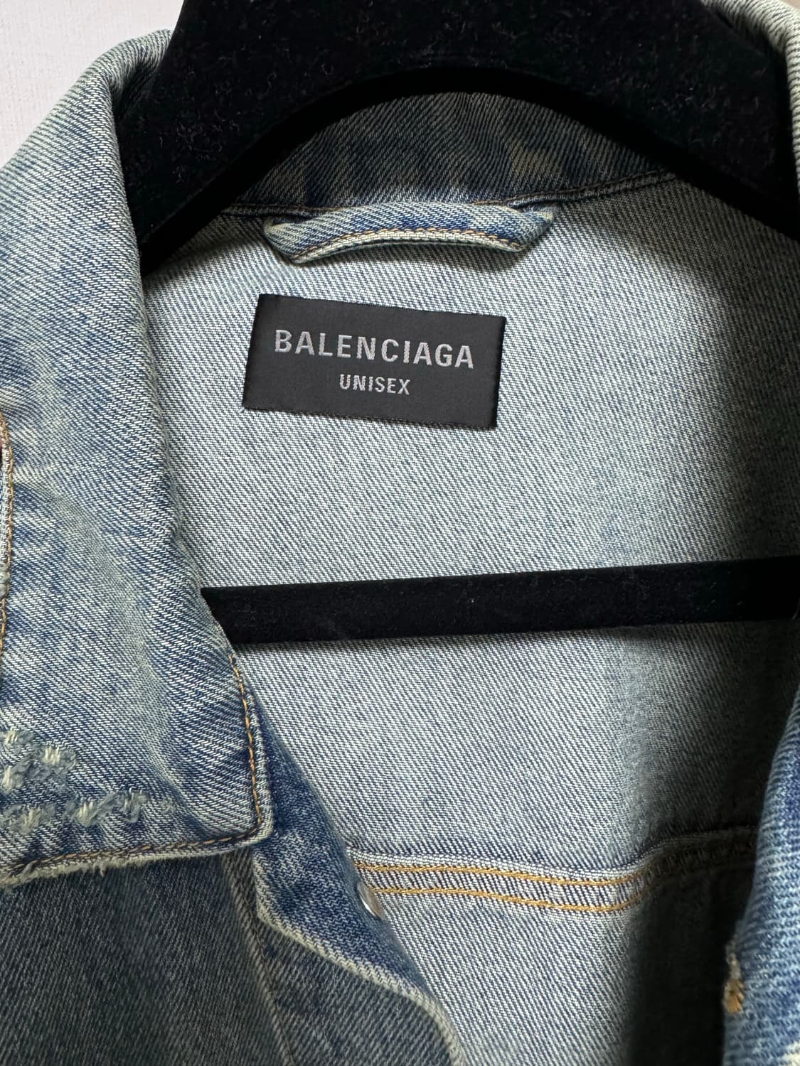 발렌시아가 오버핏 청자켓 상품이미지4