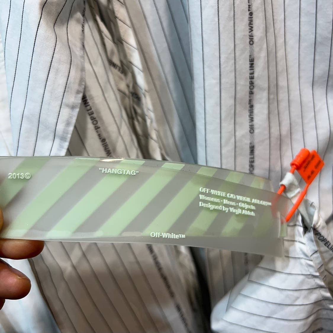 [38] OFF WHITE 오프화이트 핀스트라이프 셔츠 원피스 상품이미지6