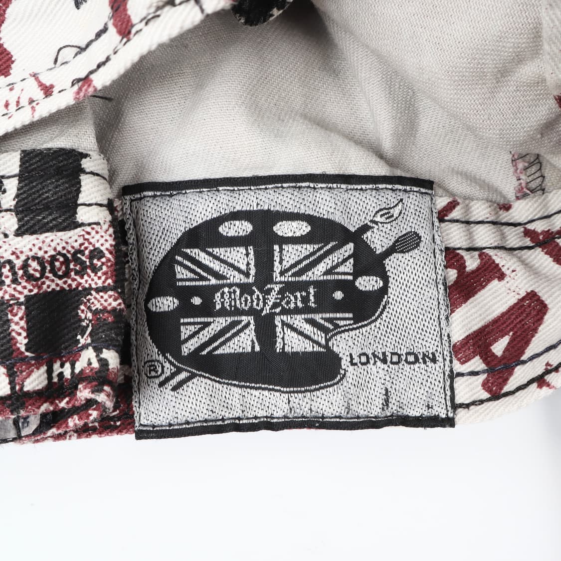 90s Modzart london 아티스트 페인팅 크롭 데님자켓 상품이미지8