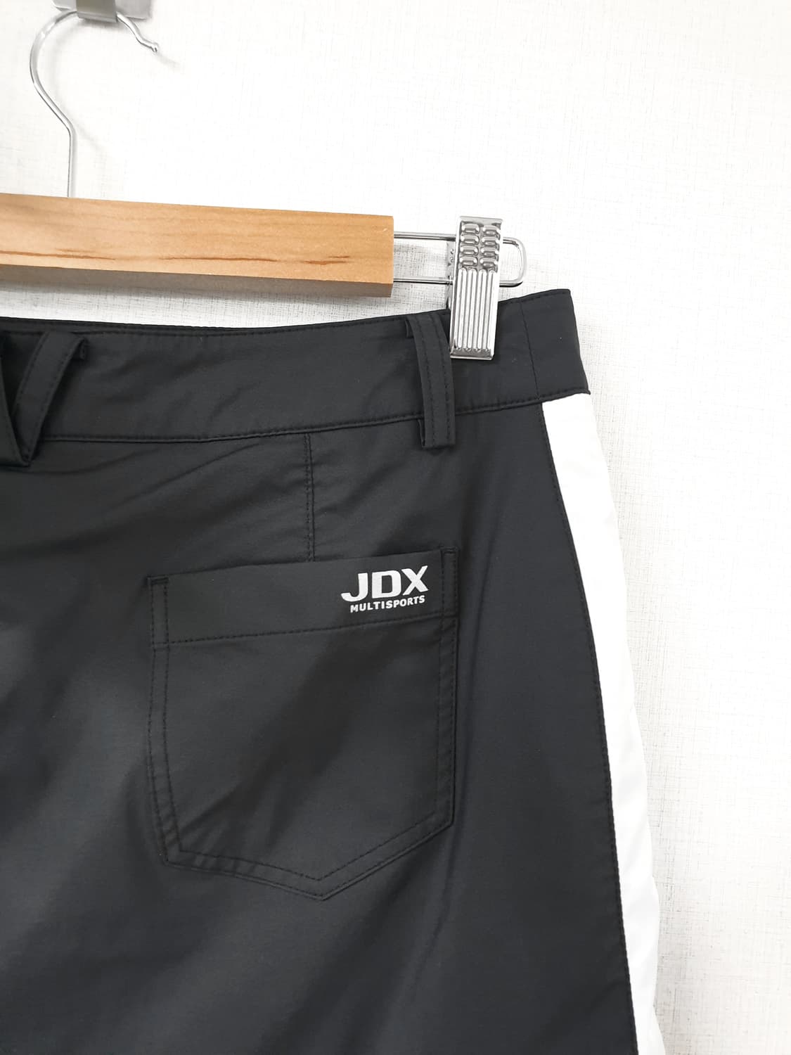 JDX 여성골프 크라운스커트 28인치 66 블랙 화이트옆선 상품이미지6