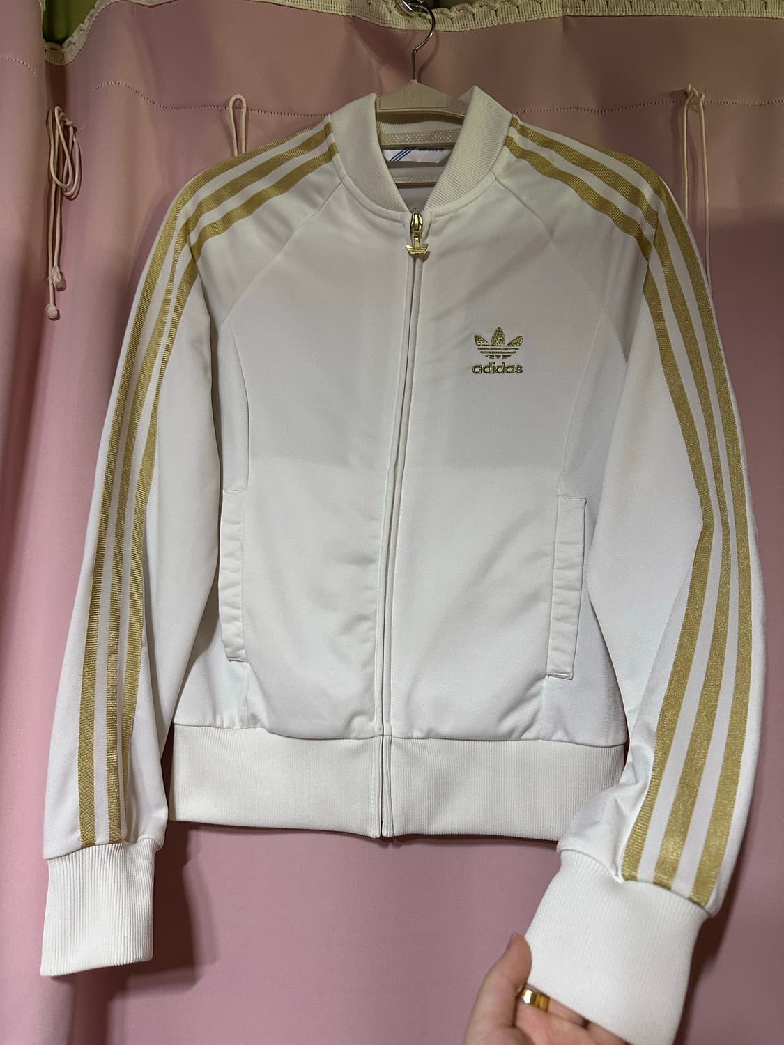 아디다스 져지 아디다스 메달리스트 트랙탑 파이어버드 불꽃 아디다스 화이트 상품이미지3