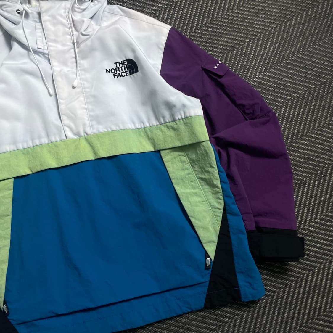 노스페이스 컬러블럭 마운틴 아노락 바람막이y 4689 상품이미지4