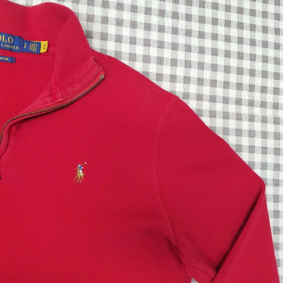 폴로 랄프로렌 하프집업 긴팔티 남자95~100 상품이미지3