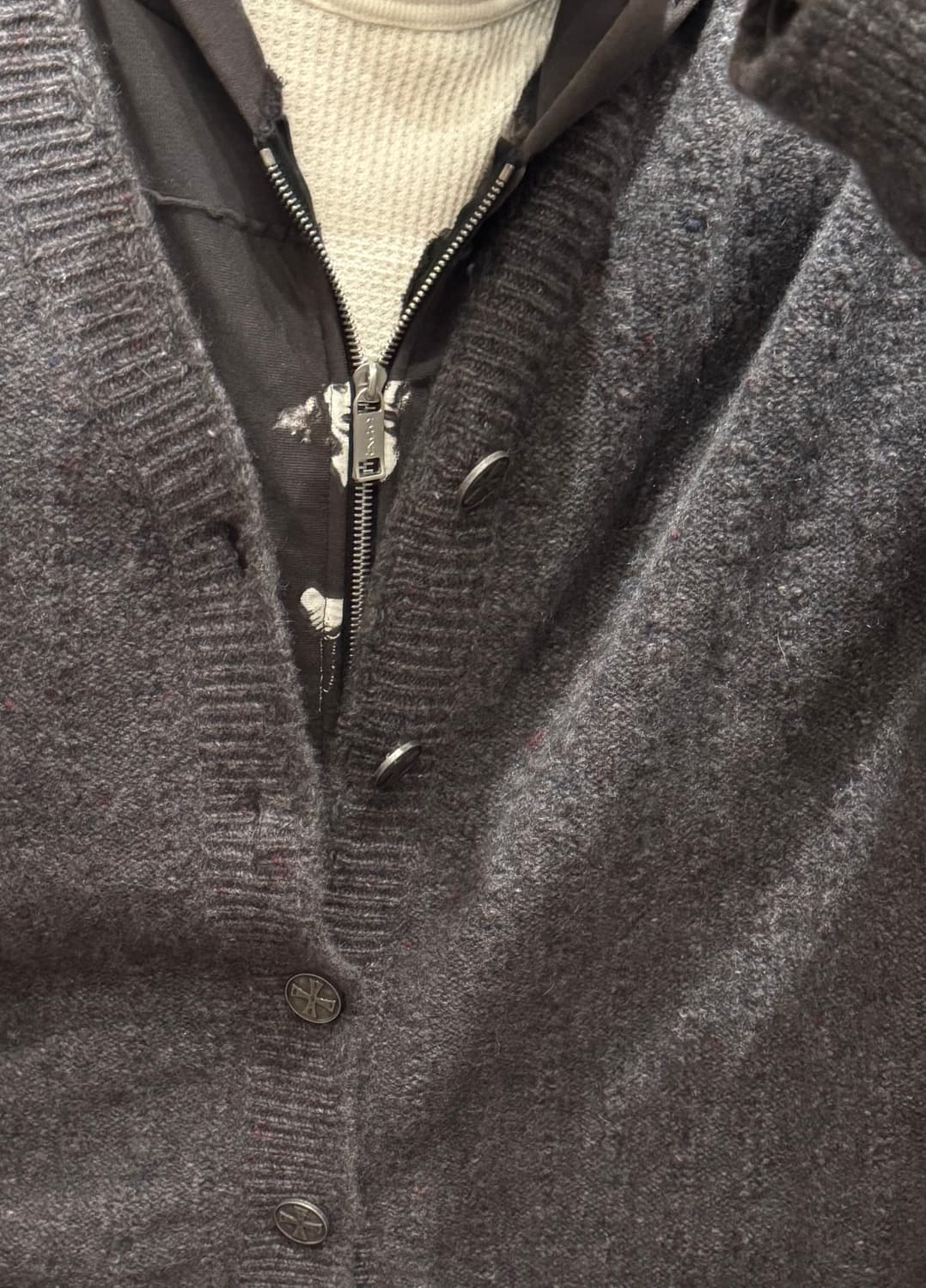 LORO PIANA x ERD 캐시미어 가디건 그레이 상품이미지3