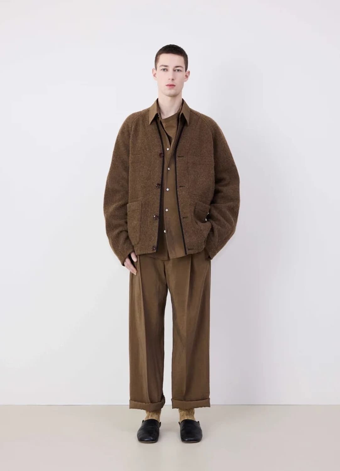 [S] 르메르 24fw 드라이실크 슬랙스 하바나 상품이미지2