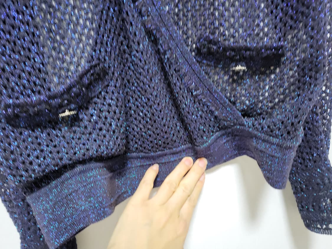 오브제 딥네이비 글리터 니트가딘건free 새제품  상품이미지4