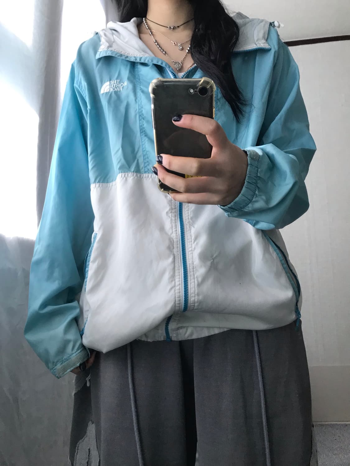 노페 연하늘 바람막이 상품이미지2