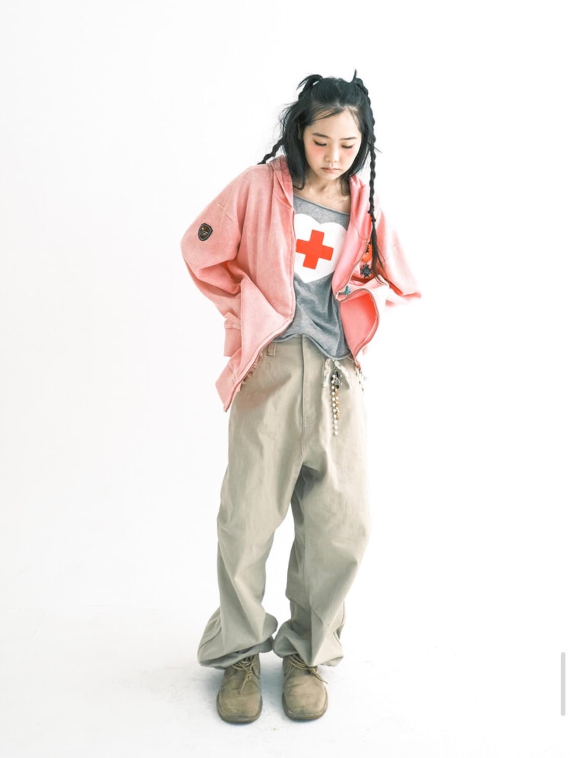 샵페어리 와플 후드집업 상품이미지5