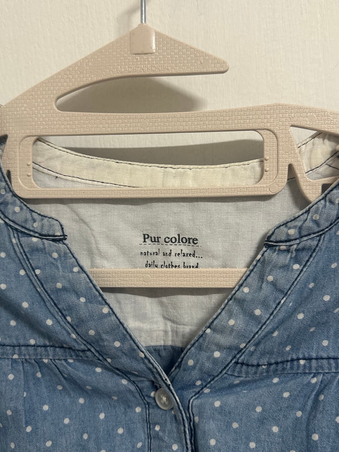 모리걸 도트  청롱블라우스 상품이미지3