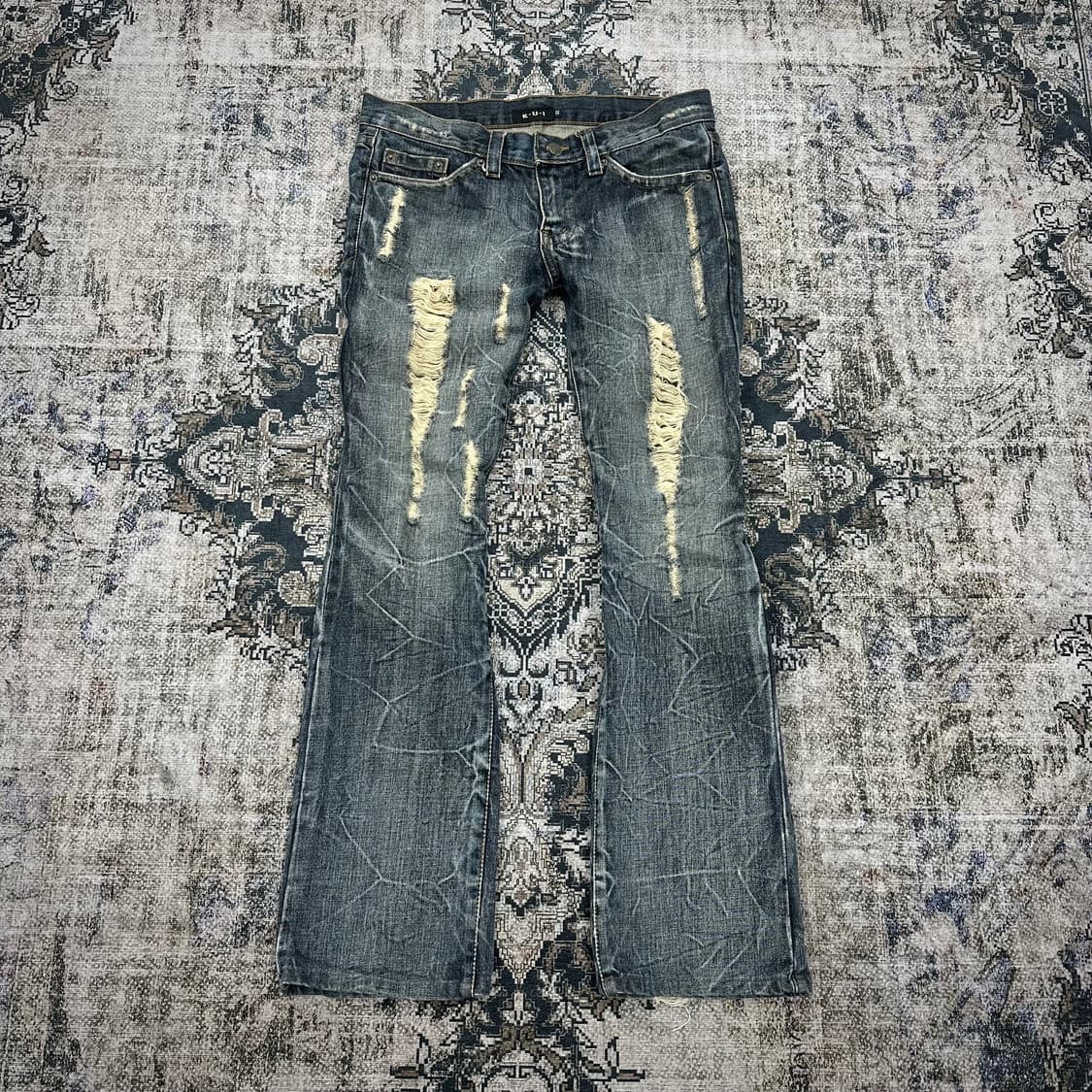 Kui damaged washing pants 상품이미지1