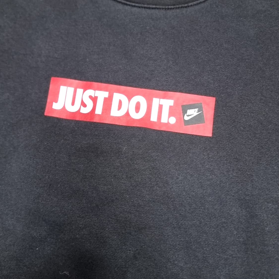 나이키 JUST DO IT 블랙 맨투맨 티셔츠(xl) 상품이미지2