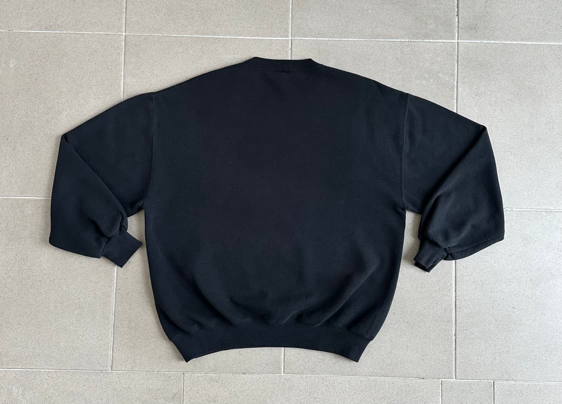 90s 빈티지 러셀 스웻셔츠 블랙 XL USA 상품이미지2