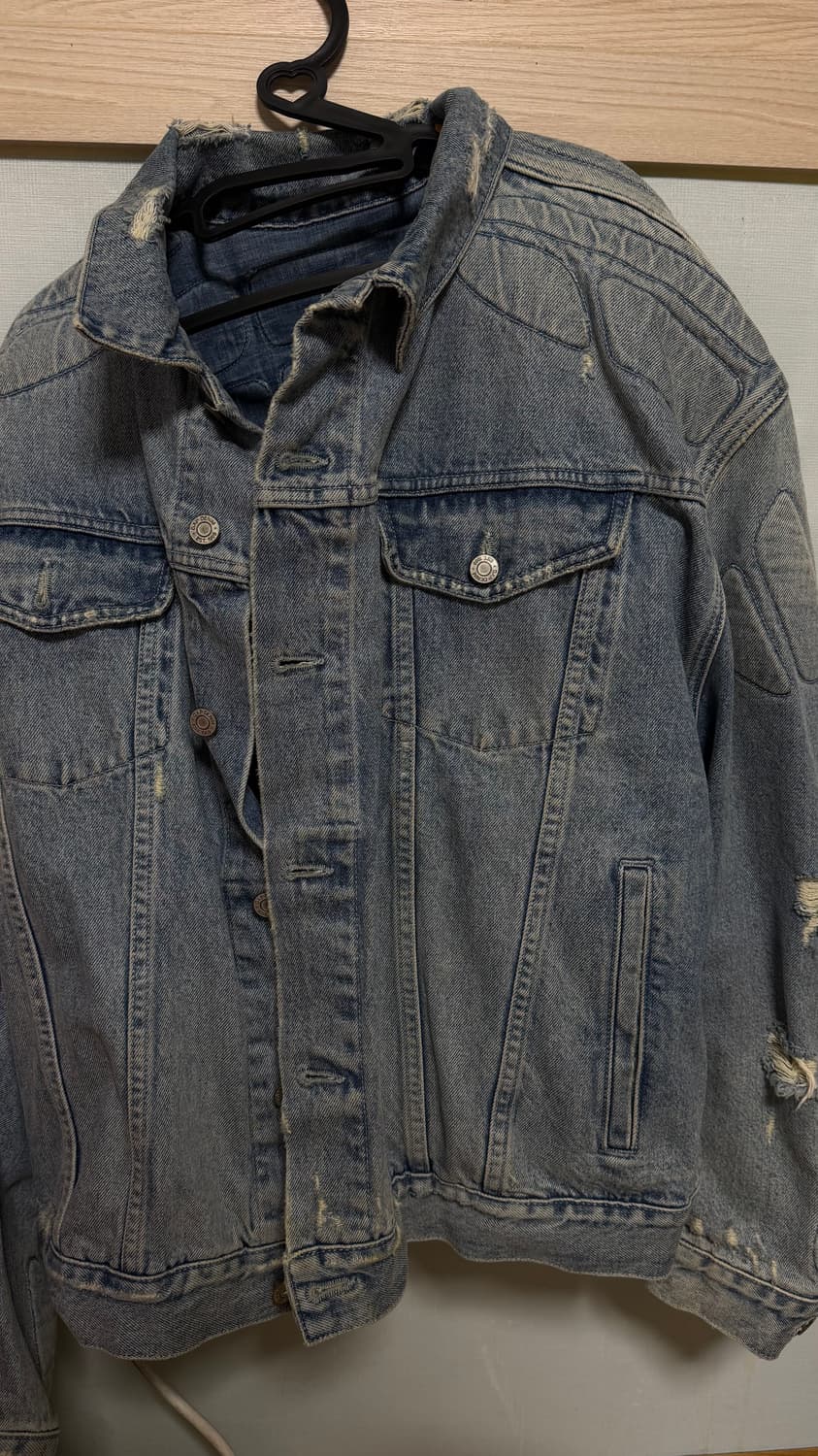 Yeezy gap balenciaga padded denim jacket 상품이미지3