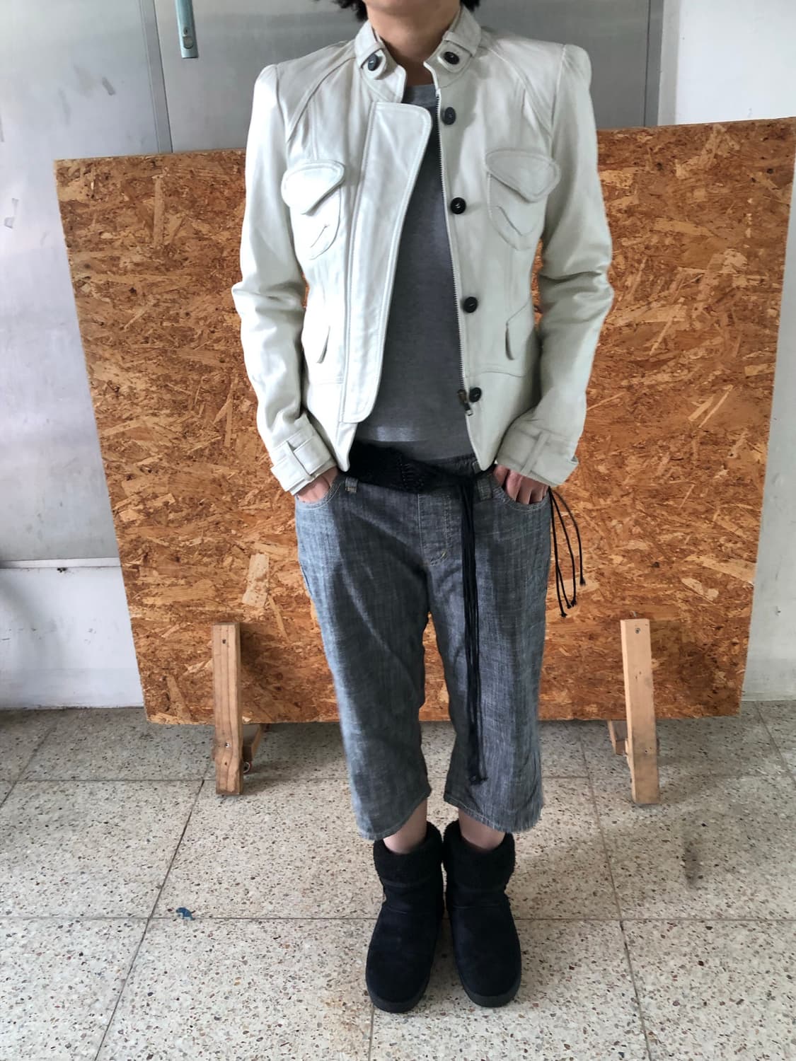 leather jk 상품이미지6