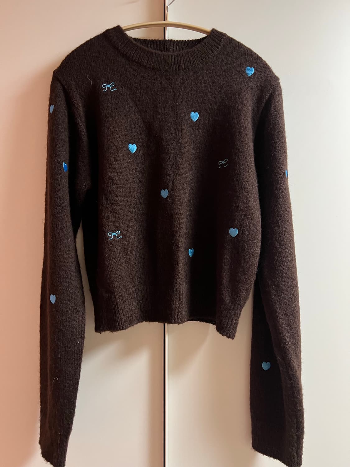 론론 리본 브라운니트 상품이미지3