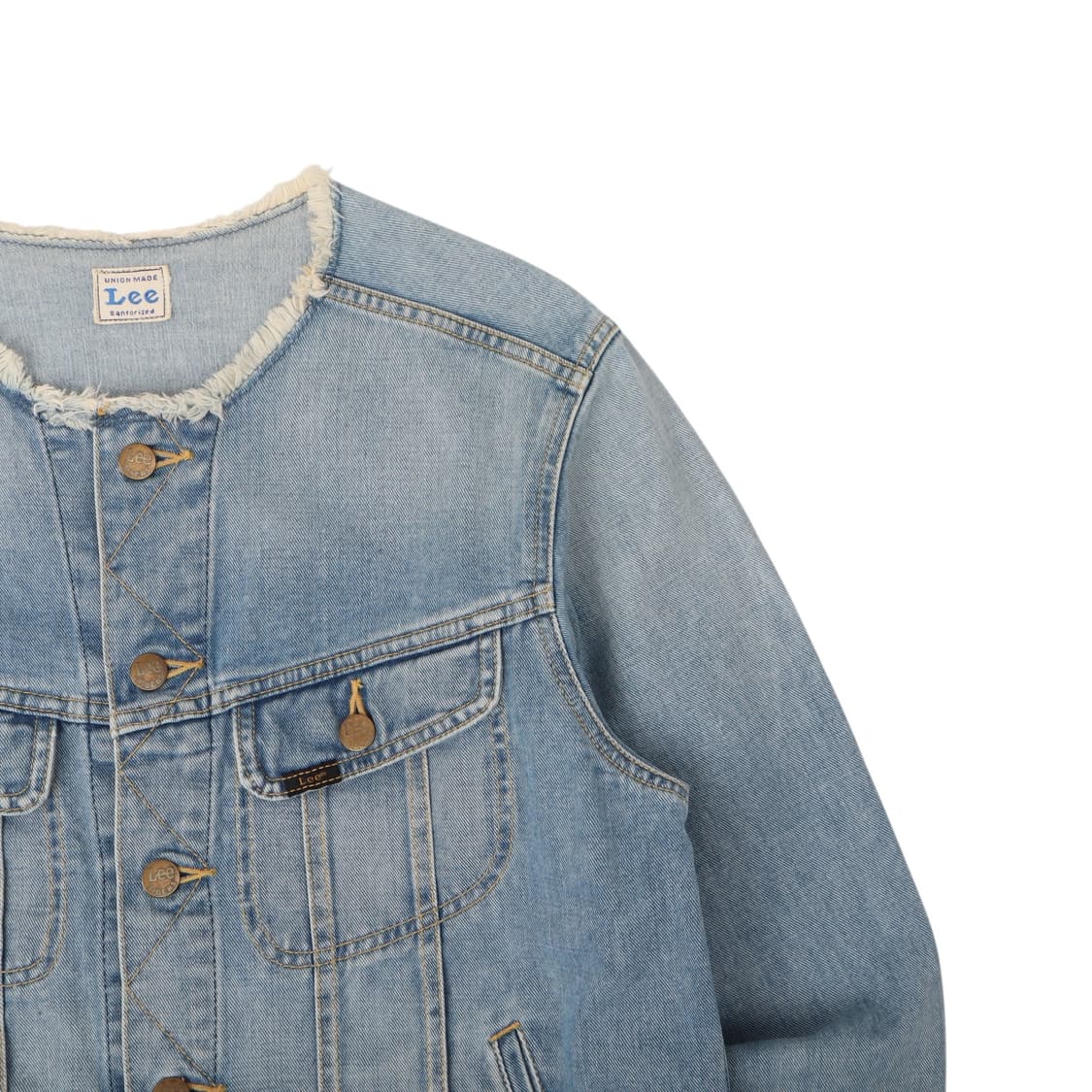 Lee jpn 논카라 컷아웃 데님자켓 상품이미지2