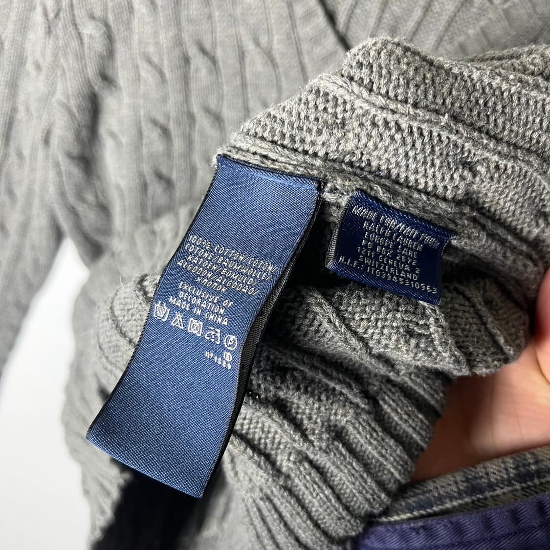 [Ralph Lauren Sport] 랄프로렌 스포츠 꽈배기 브이넥 니트 상품이미지6