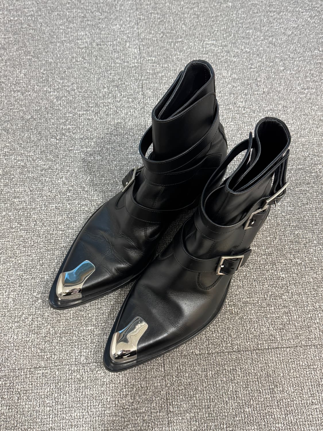 알렉산더 맥퀸 펑크 하네스 스틸토 부츠 42 상품이미지7