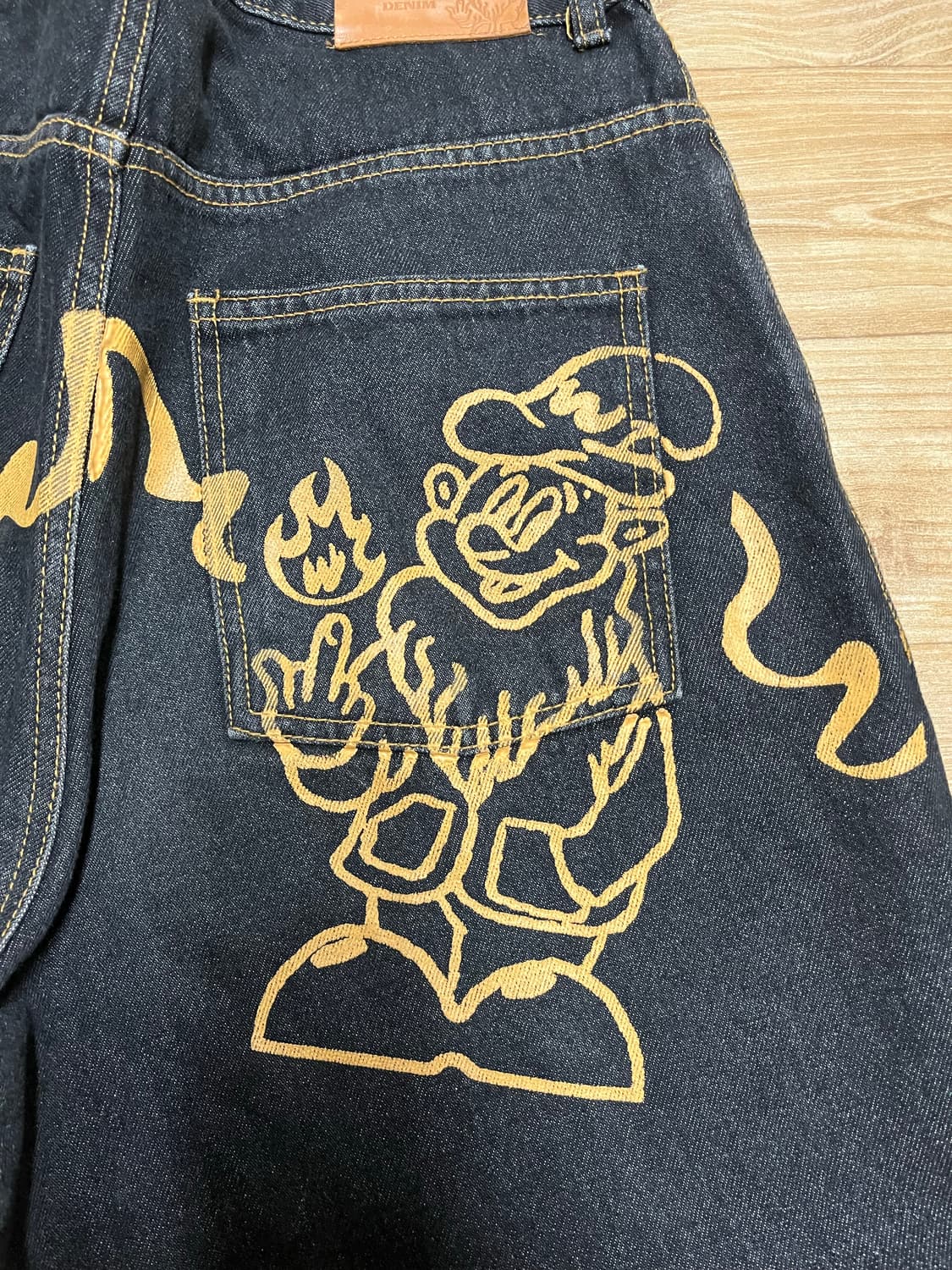 WKNDRS DWARF DENIM PANTS (BLACK) M 상품이미지3